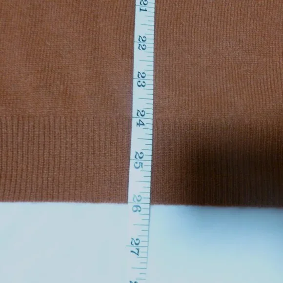 Charter Club Cashmere Long Sleeve Crewneck Sweater XL Bronze Pecan Rust NWT - Picture 7 of 14